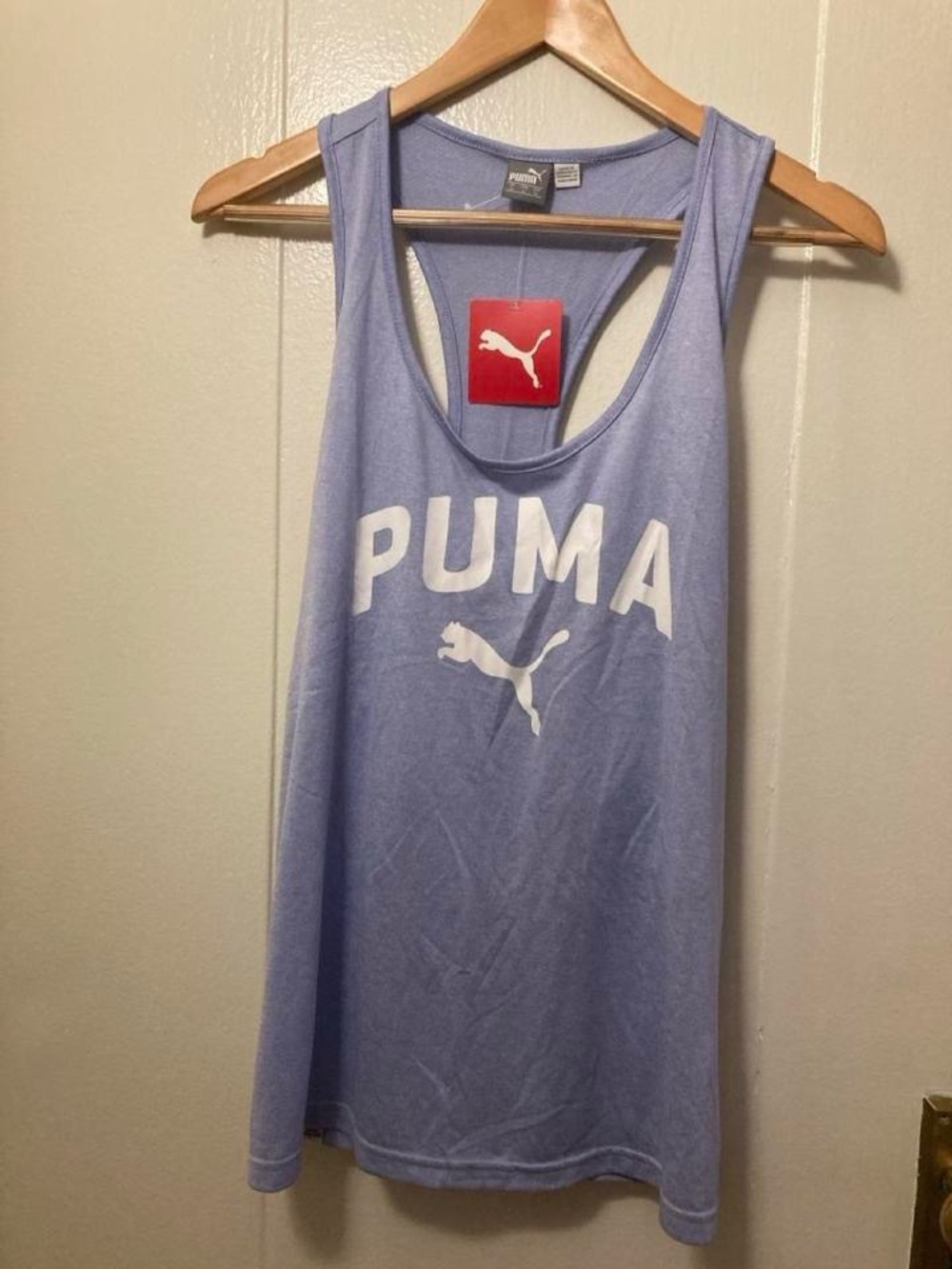 New Puma Athletic Racerback Top, Lilac, Size XL